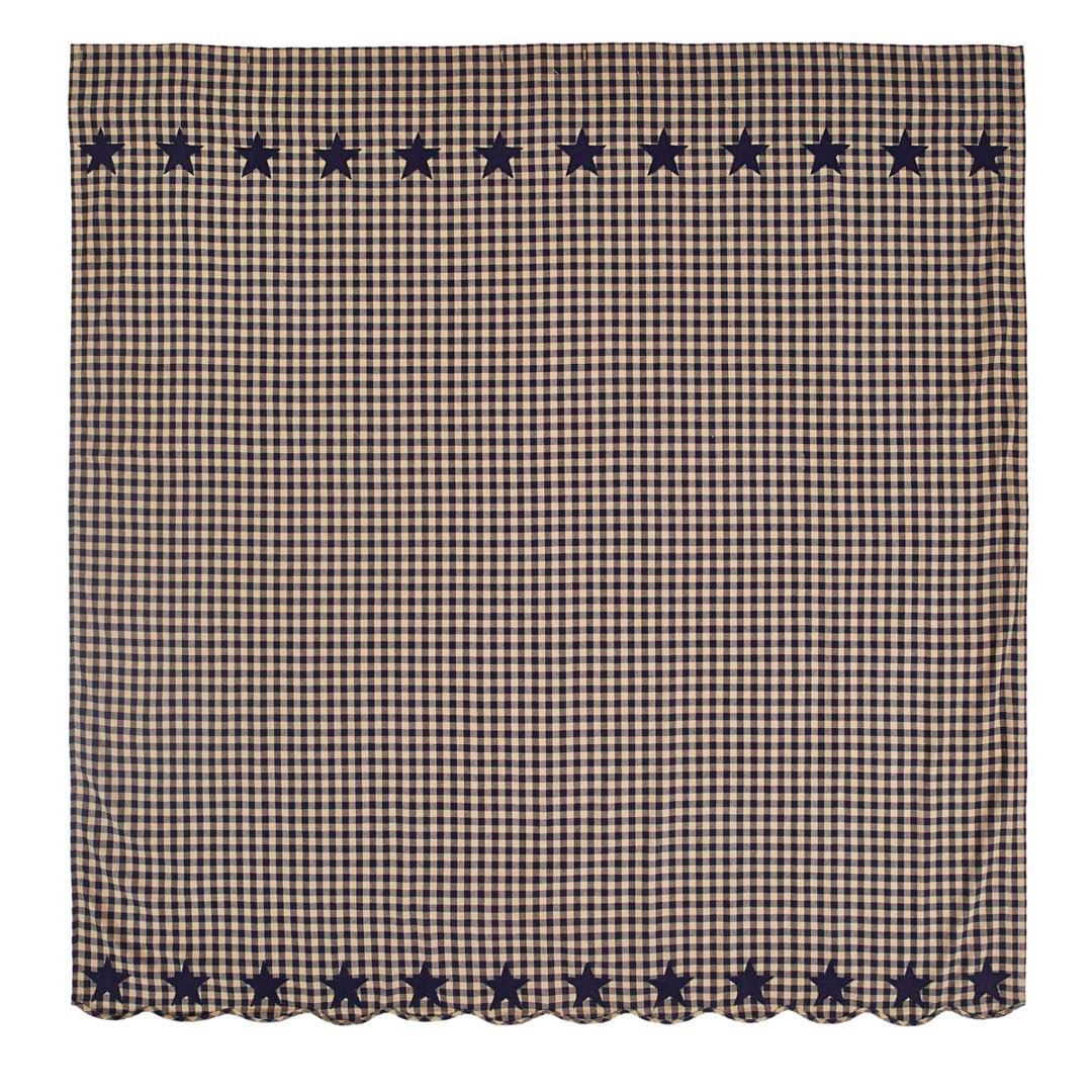 100% Cotton Checkered Single Shower Curtain